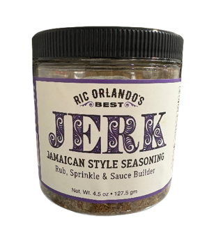 Jerk Jamaican style seasoning jar.