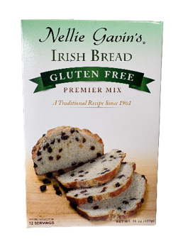 Gluten-free Irish bread mix packaging.